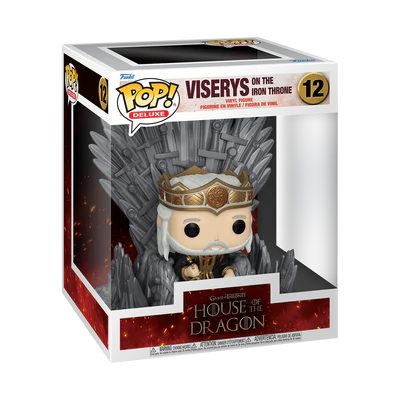 Funko - HOUSE OF THE DRAGONS - POP Deluxe N° 12 - Viserys on The Iron Throne