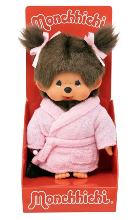 Bandai Red - MONCHHICHI - Bathrobe - Plush 20cm
