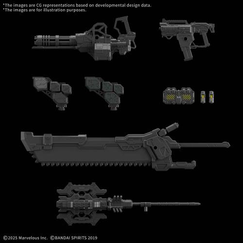 Bandai Model Kit - DAEMON X MACHINA - 30MM Parts Set TS Weapon Set 1 - Model Kit