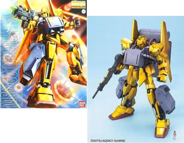 Bandai Model Kit - GUNDAM - MG 1/100 Hyakushiki + Ballute System - Model Kit