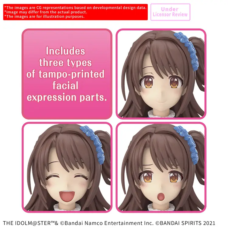 Bandai Model Kit - IDOL MASTER - 30MS Uzuki Shimamura (20th Anniv. You and I) - Model Kit