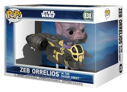 Funko - MANDALORIAN & GROGU - POP Ride DLX N° 838 - Zeb Orrelios
