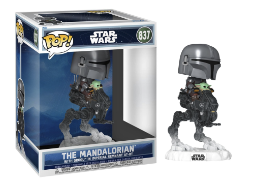 Funko - MANDALORIAN & GROGU - POP Ride DLX N° 837 - The Mandalorian AT-RT