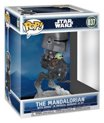 Funko - MANDALORIAN & GROGU - POP Ride DLX N° 837 - The Mandalorian AT-RT