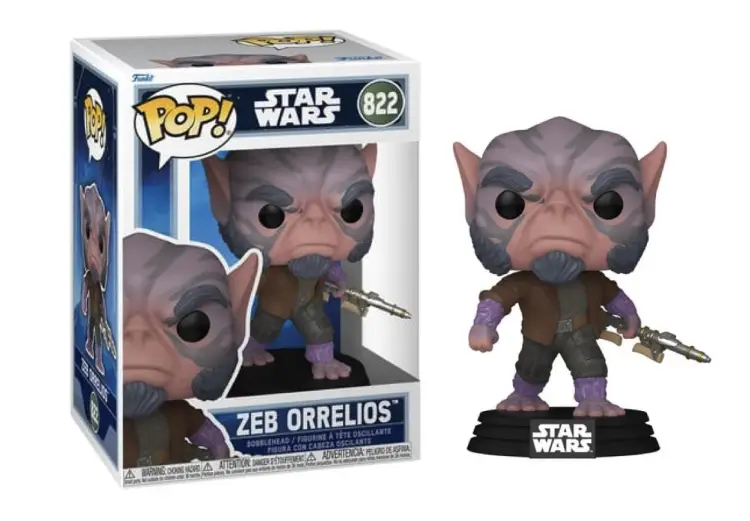Funko - MANDALORIAN & GROGU - POP Star Wars N° 822 - Zeb Orrelios