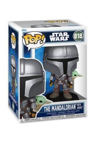 Funko - MANDALORIAN & GROGU - POP Star Wars N° 818 - Mandalorian With Grogu