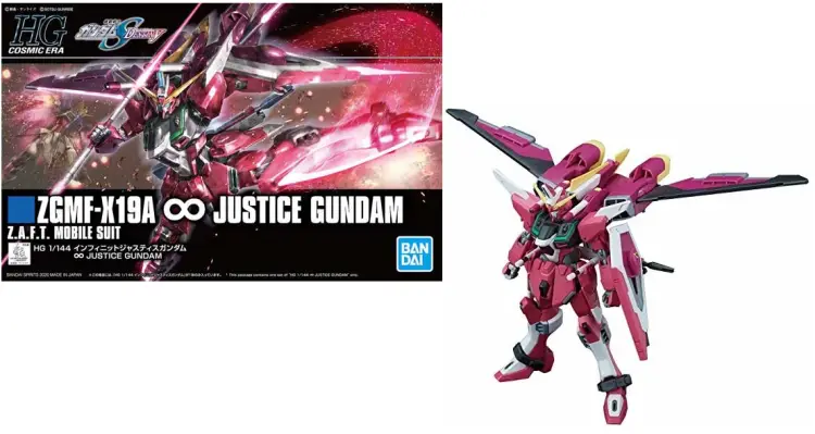 Bandai Model Kit - GUNDAM - HG 1/144 ZGMF-X19A Infinity Justice Gundam - Model Kit