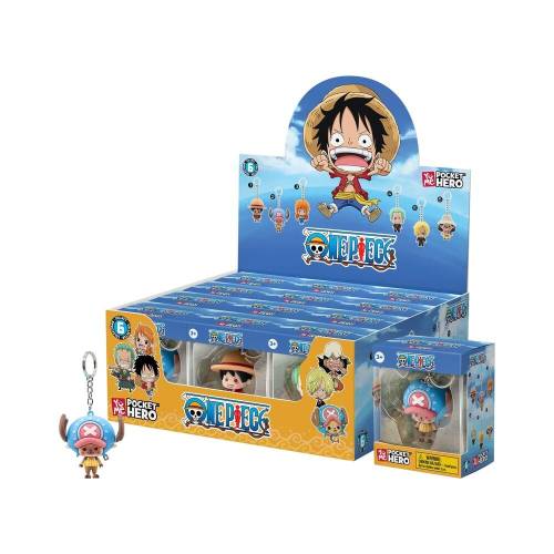 Yume - ONE PIECE - Pocket Hero - Assortiment 12 Keychain WINDOW BOX 5.5cm