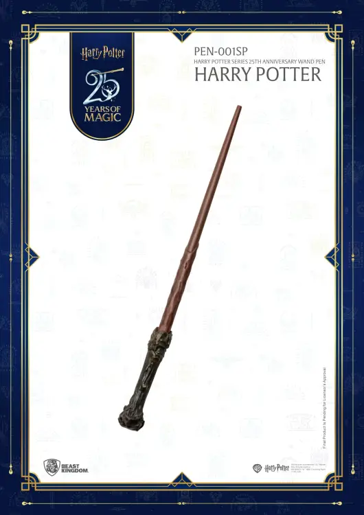 Beast Kingdom - HARRY POTTER - Wand (25th Anniversary) - Blind Box Stylo (6pcs)
