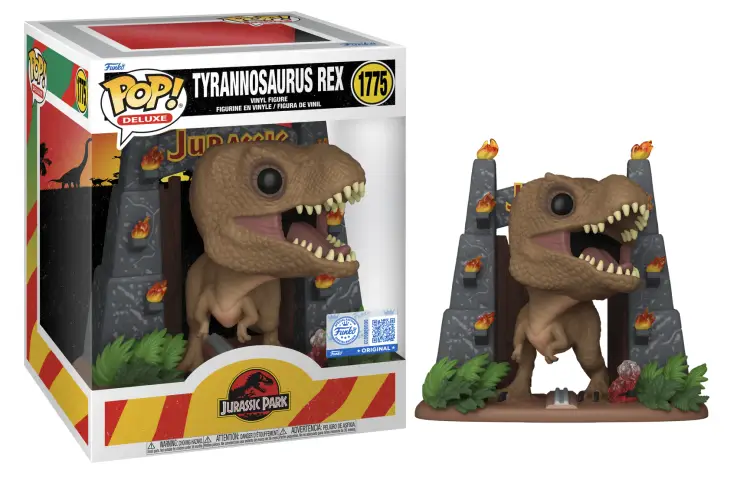 Funko - JURASSIC PARK - POP Deluxe N° 1775 - T-Rex with gates