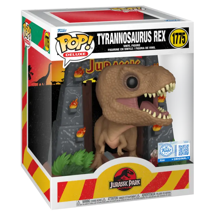 Funko - JURASSIC PARK - POP Deluxe N° 1775 - T-Rex with gates
