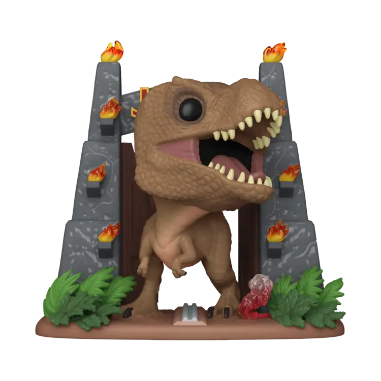 Funko - JURASSIC PARK - POP Deluxe N° 1775 - T-Rex with gates