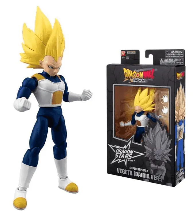 Bandai Red - DRAGON BALL - SS3 Vegeta (Daima Ver.) - Figure Dragon Stars 17cm