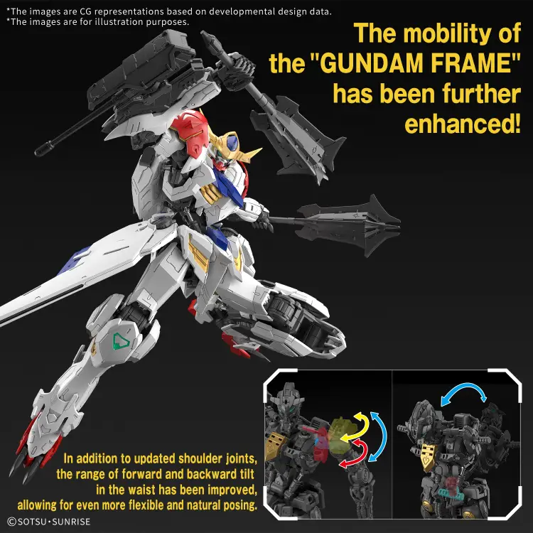 GUNDAM - MG 1/100 Gundam Barbatos Lupus - Zestaw modelarski