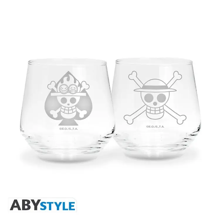 ABYstyle - ONE PIECE - Luffy & Ace - 2 Glasses Set 300ml