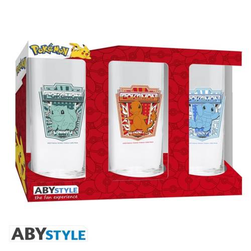 ABYstyle - POKEMON - 3 Glasses Set