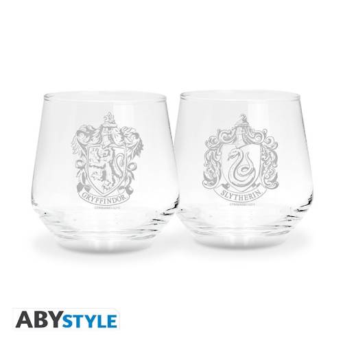 ABYstyle - HARRY POTTER - Gryffindor & Slytherin - 2 Glasses Set 300ml