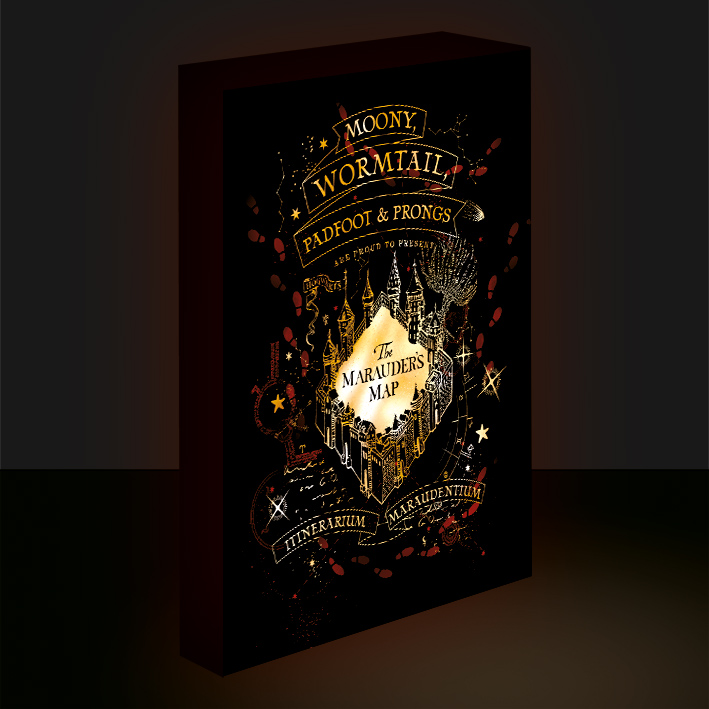 Pyramid - HARRY POTTER - Marauders Map - Light Canvas 40X30 Cm