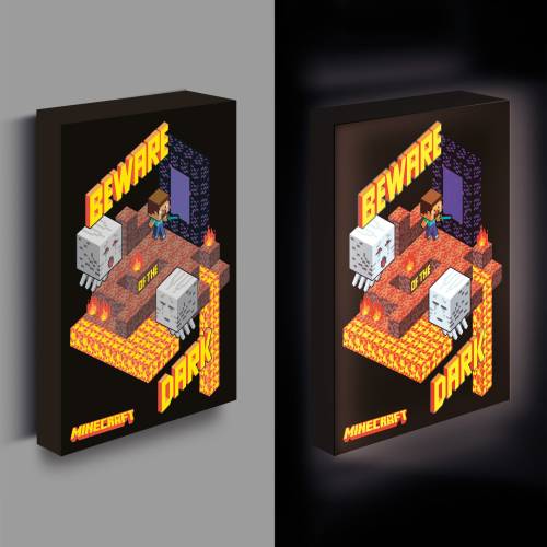 Pyramid - MINECRAFT - Light Canvas 40X30 Cm