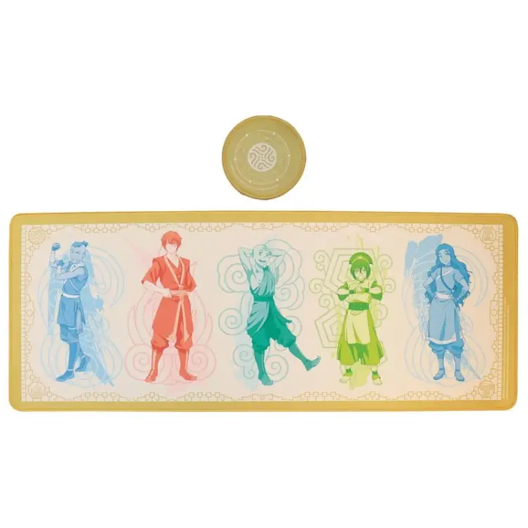 Fanattik - AVATAR THE LAST AIRBENDER - XL Desktop Mat + 1 Coaster