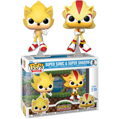 Funko POP! SONIC - 2 Pack Super Sonic & Shadow (Flocked)