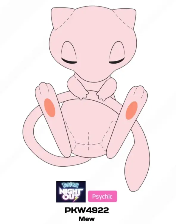 Jazware - POKEMON - 18'' Plush - Mew SLEEPING