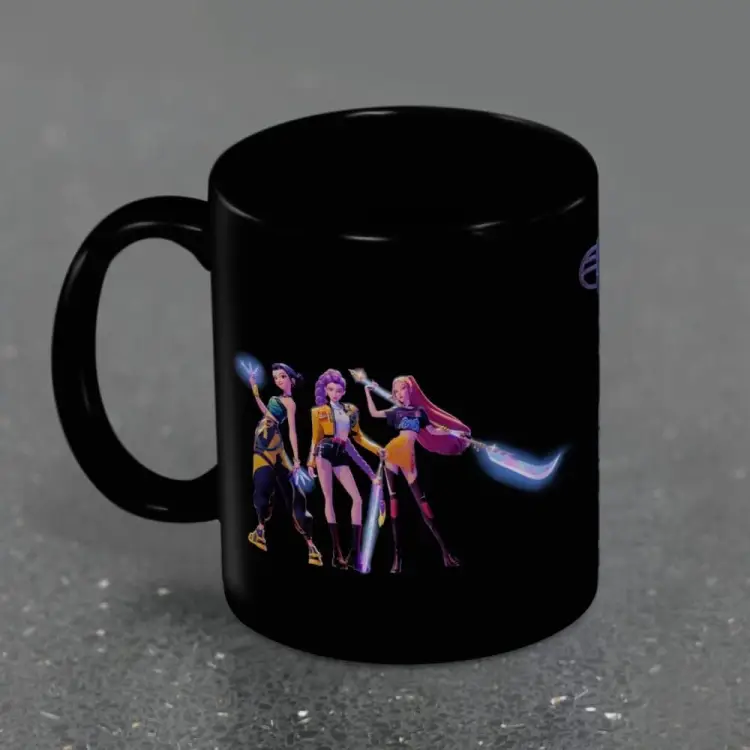 Pyramid - K-POP DEMON HUNTERS - Huntrix - Black Pod Mug 11oz