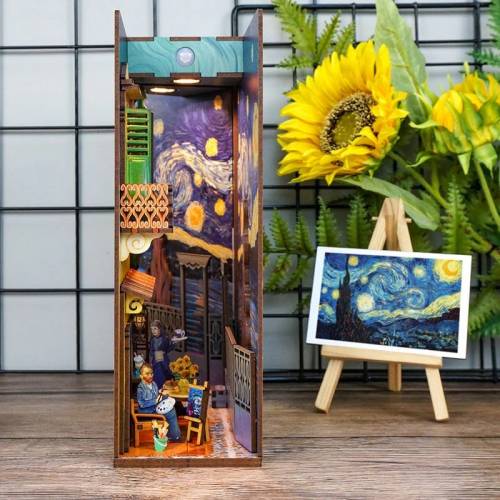 Tonecheer - BOOK NOOK KIT - DIY- Vincent's World - 80pcs + LED Light
