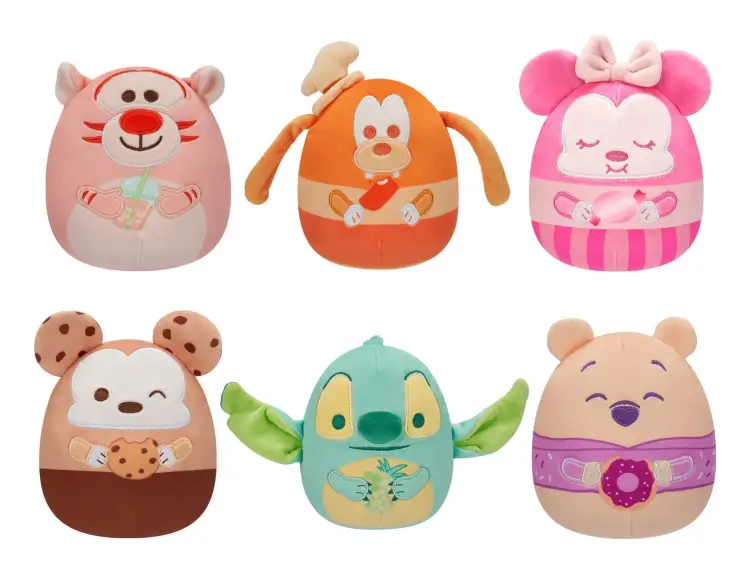 Jazware - SQUISHMALLOWS - Little Plush 5" Disney Unscented Wave 2 Assort. 9pcs