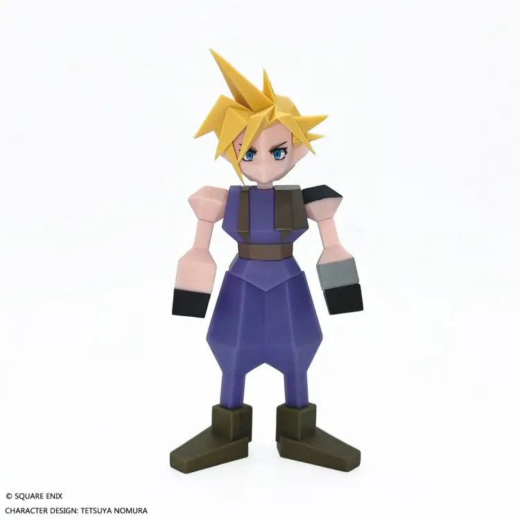 Square Enix - FINAL FANTASY VII - Cloud Strife - Figure Polygon Soft Vinyl 15cm