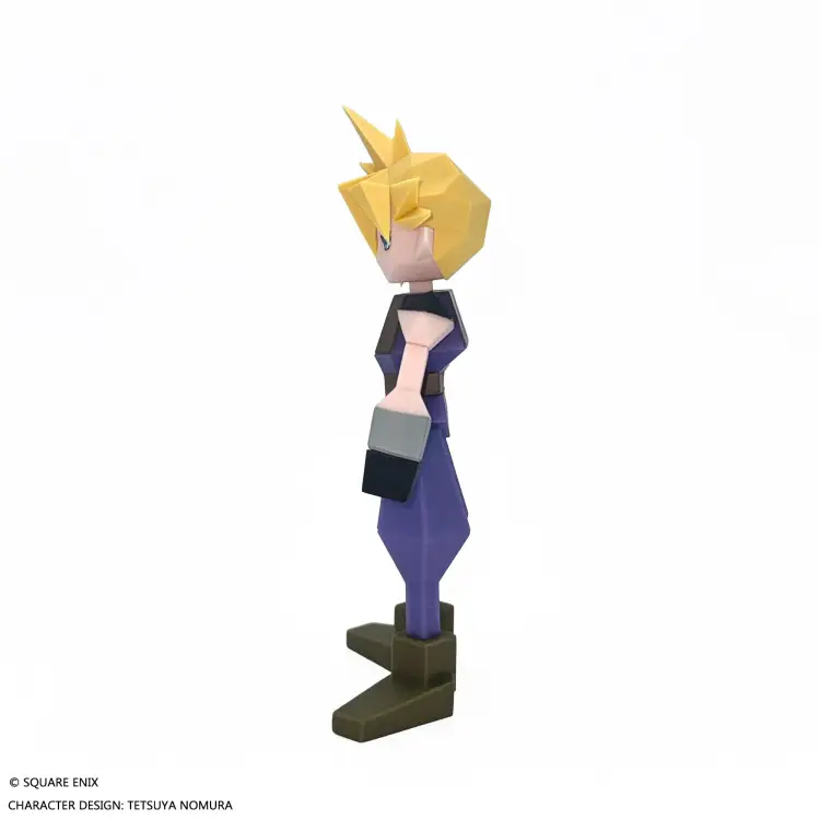 Square Enix - FINAL FANTASY VII - Cloud Strife - Figure Polygon Soft Vinyl 15cm