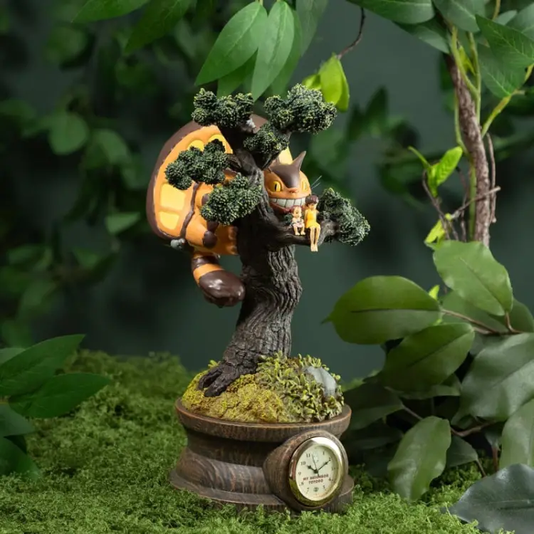 Benelic - MY NEIGHBOR TOTORO - Mei, Satsuki et Catbus - Diorama Clock