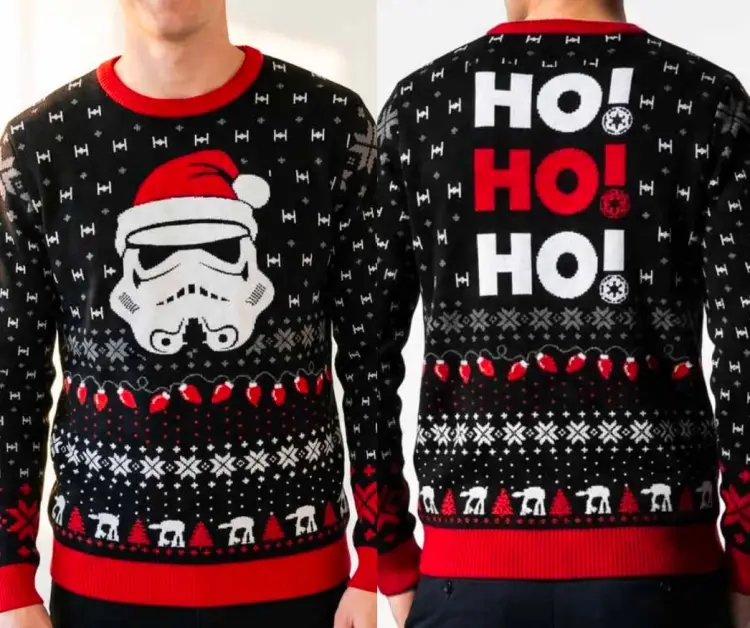 Cotton Division - STAR WARS - Stormtrooper "Ho! Ho! Ho!" - Men Christmas Sweaters (S)