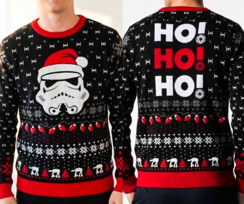 Cotton Division - STAR WARS - Stormtrooper "Ho! Ho! Ho!" - Men Christmas Sweaters (L)