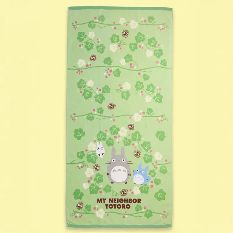 Benelic - MY NEIGHBOR TOTORO - Totoro Green Leaf - Bath Towel 70x140cm