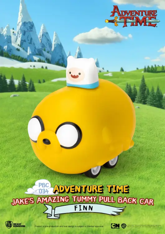 Beast Kingdom - ADVENTURE TIME - Jake's Tummy Pull Black Car -Set 6 Fig. Blind Box 5cm