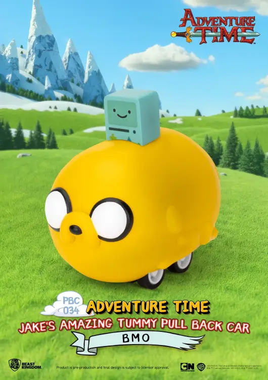 Beast Kingdom - ADVENTURE TIME - Jake's Tummy Pull Black Car -Set 6 Fig. Blind Box 5cm