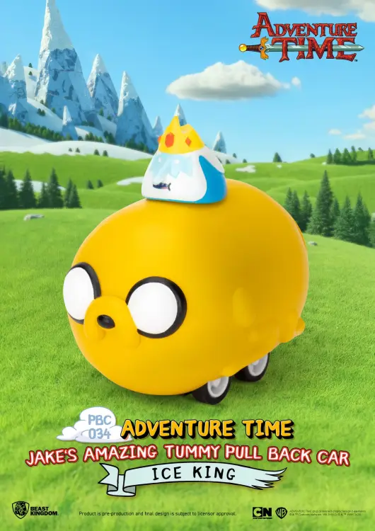 Beast Kingdom - ADVENTURE TIME - Jake's Tummy Pull Black Car -Set 6 Fig. Blind Box 5cm