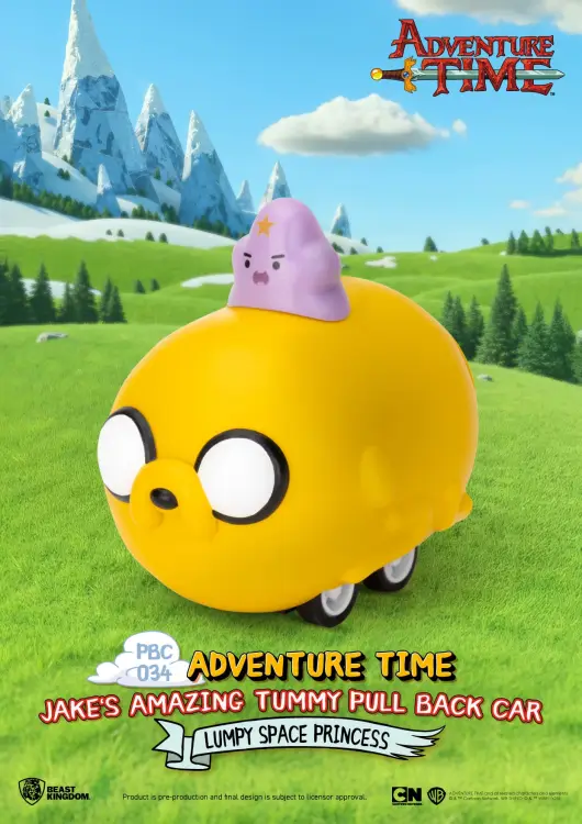 Beast Kingdom - ADVENTURE TIME - Jake's Tummy Pull Black Car -Set 6 Fig. Blind Box 5cm
