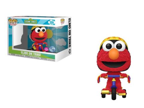 Funko POP! Rides: 123 Sesame Street - Elmo on Trike (Flocked) #309 (Exclusive)