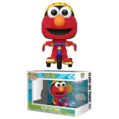 Funko POP! Rides: 123 Sesame Street - Elmo on Trike (Flocked) #309 (Exclusive)