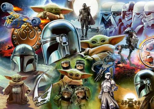 Ravensburger - THE MANDALORIAN AND GROGU - Puzzle 1000P
