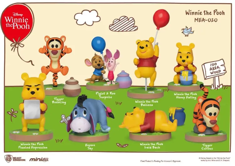 Beast Kingdom - DISNEY - Winnie The Pooh Series - 6 Figure set 8cm