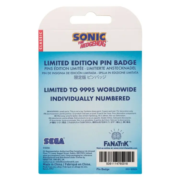 Fanattik - SONIC - Amy - Limited Edition Pin's