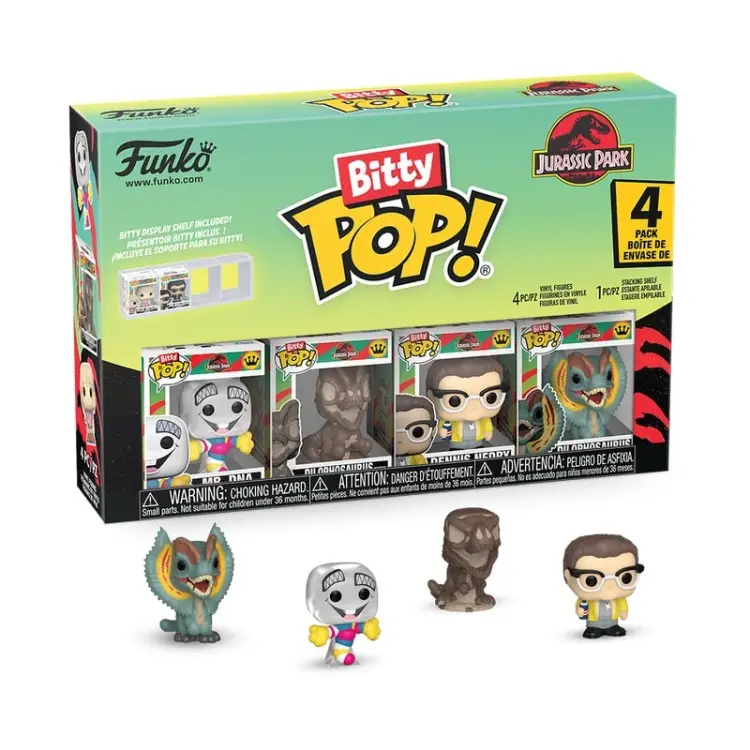 Funko - JURASSIC PARK - Bitty Pop 4 Pack 2.5cm - Mr. DNA