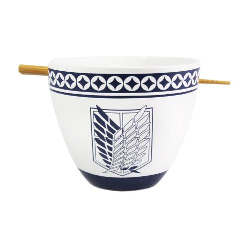 ATTACK ON TITAN - Miska Ramen z pałeczkami 470ml - Emblemat