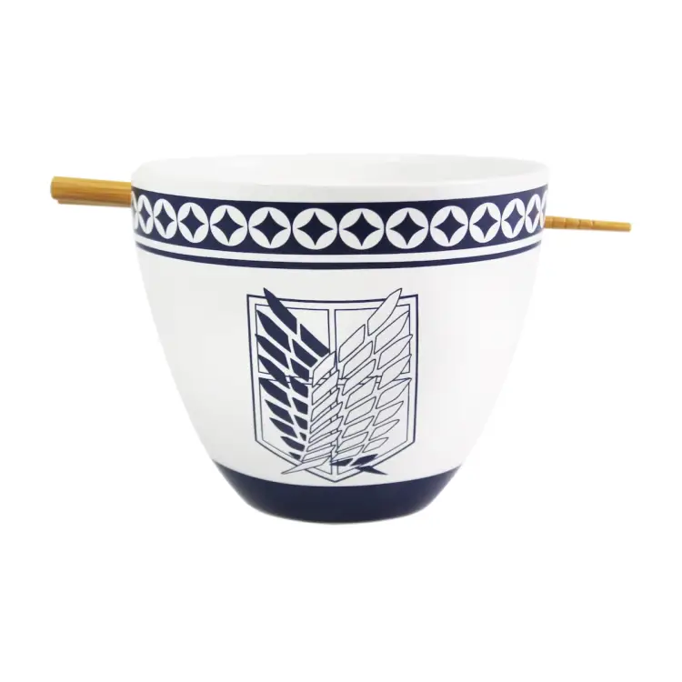 ATTACK ON TITAN - Miska Ramen z pałeczkami 470ml - Emblemat