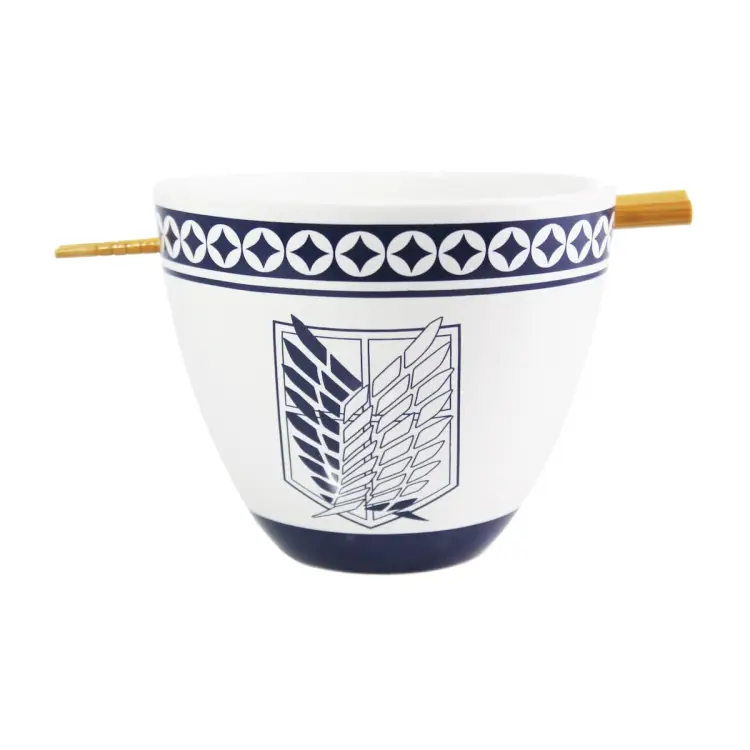 ATTACK ON TITAN - Miska Ramen z pałeczkami 470ml - Emblemat