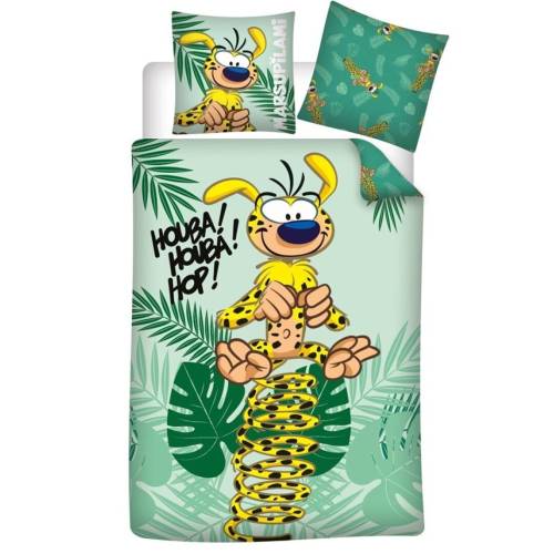 AyMax - MARSUPILAMI - Houba Houba Hop - Duvet Cover 140x200cm + 65x65cm