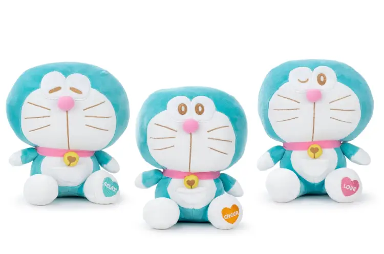 Barrado - DORAEMON - Assortment of 3 Plushs - 22cm